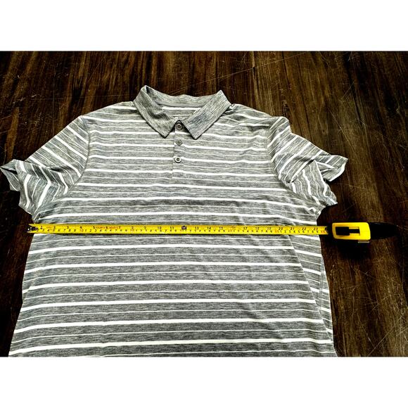 NWT!! Mountain Warehouse Active Gray & White Polo, ISOCOOL, Size XL, - Picture 5 of 10